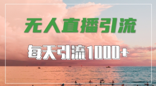 抖音快手视频号全平台通用，无人直播引流法，超暴力引流1000+高质量精准创业粉【揭秘】——生财有道创业网-资源-项目-副业-兼职-创业-大叔的库-大叔的库