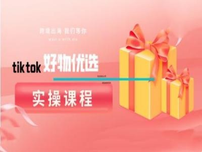 tiktok好物优选实操课程，好物分享操作技巧——生财有道创业网-资源-项目-副业-兼职-创业-大叔的库-大叔的库
