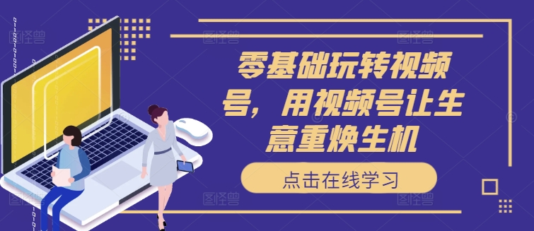 零基础玩转视频号，用视频号让生意重焕生机——生财有道创业网-资源-项目-副业-兼职-创业-大叔的库-大叔的库