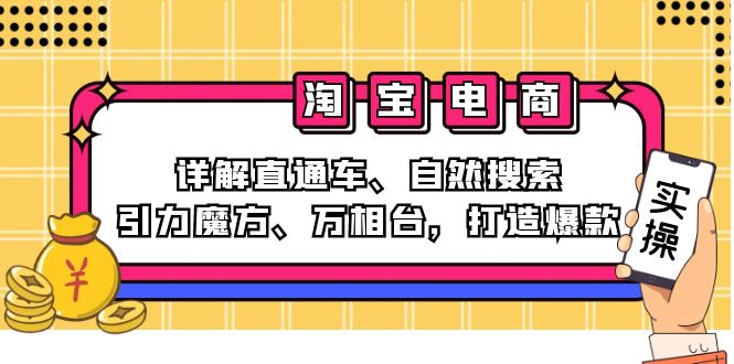 （12814期）2024淘宝电商课程：详解直通车、自然搜索、引力魔方、万相台，打造爆款_生财有道创业项目网-资源-项目-副业-兼职-创业-大叔的库-大叔的库