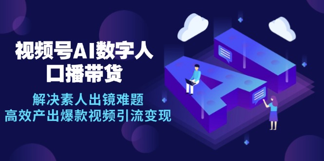 （12958期）视频号数字人AI口播带货，解决素人出镜难题，高效产出爆款视频引流变现_生财有道创业项目网-资源-项目-副业-兼职-创业-大叔的库-大叔的库