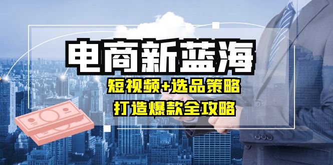 （12677期）商家必看电商新蓝海：短视频+选品策略，打造爆款全攻略，月入10w+_生财有道创业网-资源-项目-副业-兼职-创业-大叔的库-大叔的库