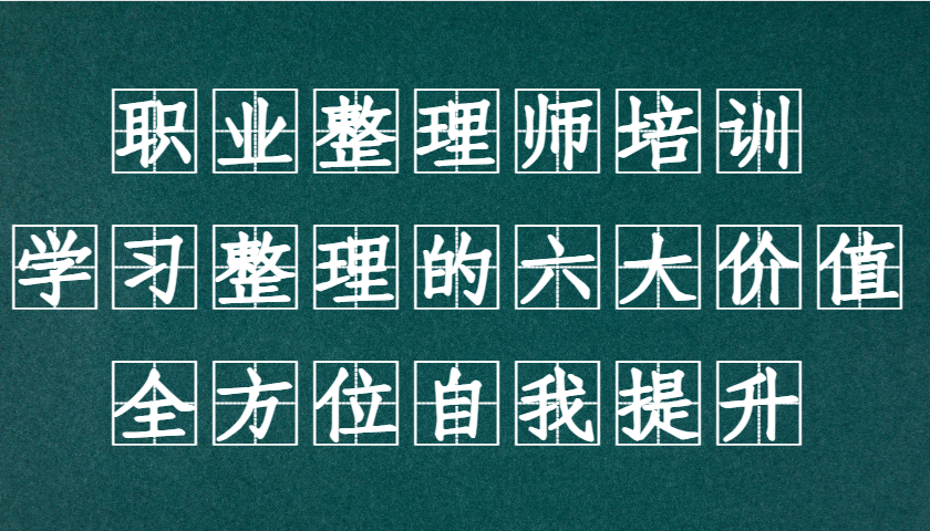 职业整理师培训（新版），学习整理的六大价值，全方位自我提升！_生财有道创业网-资源-项目-副业-兼职-创业-大叔的库-大叔的库