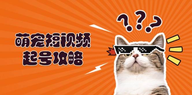 萌宠短视频起号攻略：定位搭建推流全解析，助力新手轻松打造爆款_生财有道创业网-资源-项目-副业-兼职-创业-大叔的库-大叔的库