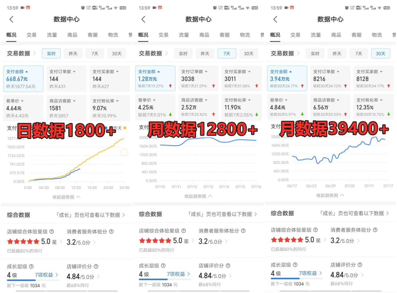 拼多多虚拟店铺项目，电脑挂机自动发货，单店日利润300+_生财有道创业网-资源-项目-副业-兼职-创业-大叔的库-大叔的库