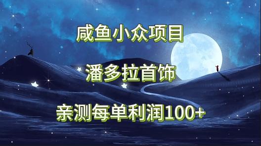 咸鱼小众项目，潘多拉首饰，亲测每单利润100+_生财有道创业网-资源-项目-副业-兼职-创业-大叔的库-大叔的库