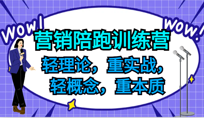 营销陪跑训练营，轻理论，重实战，轻概念，重本质，适合中小企业和初创企业的老板_生财有道创业网-资源-项目-副业-兼职-创业-大叔的库-大叔的库