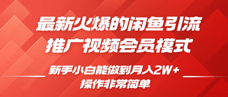 闲鱼引流推广影视会员，0成本就可以操作，新手小白月入过W+【揭秘】_大叔资源库-大叔资源库-资源-项目-副业-兼职-创业-大叔的库-大叔的库