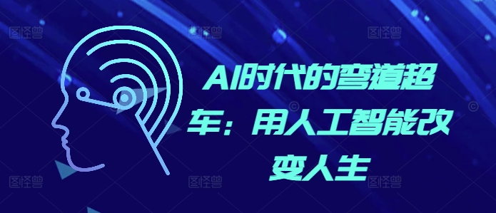 AI时代的弯道超车：用人工智能改变人生_大叔资源库-大叔资源库-资源-项目-副业-兼职-创业-大叔的库-大叔的库