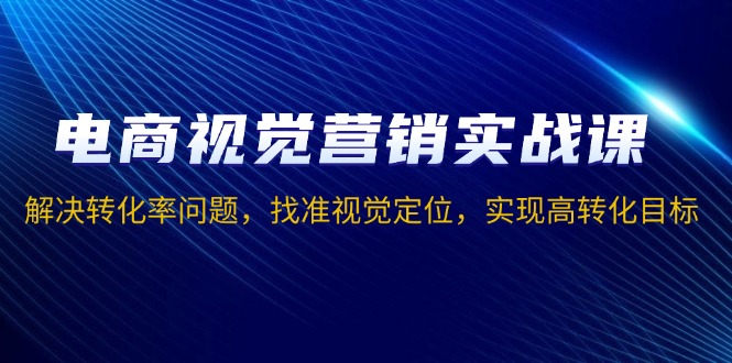 （13786期）电商视觉营销实战课，解决转化率问题，找准视觉定位，实现高转化目标_大叔资源库创业项目网-大叔资源库-资源-项目-副业-兼职-创业-大叔的库-大叔的库