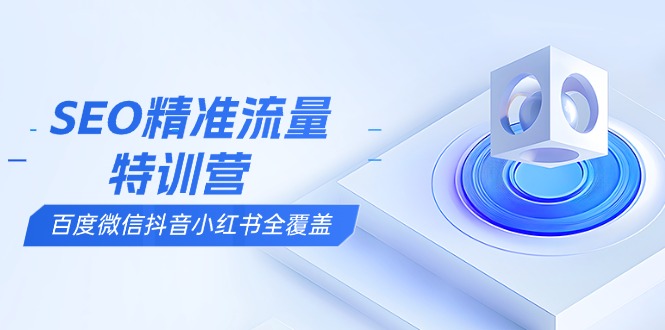（13851期）SEO精准流量特训营，百度微信抖音小红书全覆盖，带你搞懂搜索优化核心技巧_大叔资源库创业项目网-大叔资源库-资源-项目-副业-兼职-创业-大叔的库-大叔的库