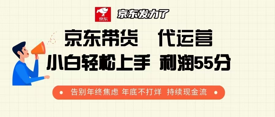 （13833期）京东带货 代运营 利润55分 告别年终焦虑 年底不打烊 持续现金流_大叔资源库创业项目网-大叔资源库-资源-项目-副业-兼职-创业-大叔的库-大叔的库