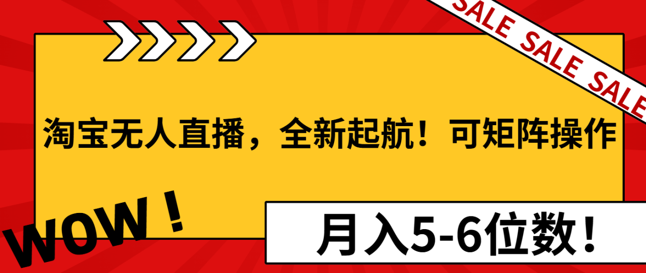 （13946期）淘宝无人直播，全新起航！可矩阵操作，月入5-6位数！_大叔资源库创业项目网-大叔资源库-资源-项目-副业-兼职-创业-大叔的库-大叔的库