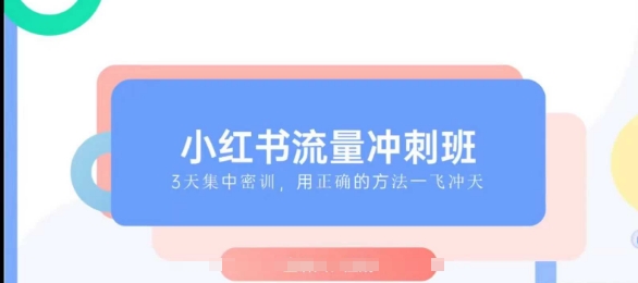 小红书流量冲刺班2025，最懂小红书的女人，快速教你2025年入局小红书——大叔资源库创业项目网-大叔资源库-资源-项目-副业-兼职-创业-大叔的库-大叔的库