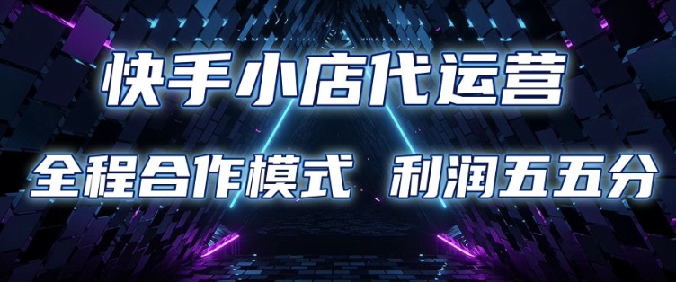 快手小店代运营 限时托管计划 合作模式 利润五五分成【揭秘】——大叔资源库创业项目网-大叔资源库-资源-项目-副业-兼职-创业-大叔的库-大叔的库