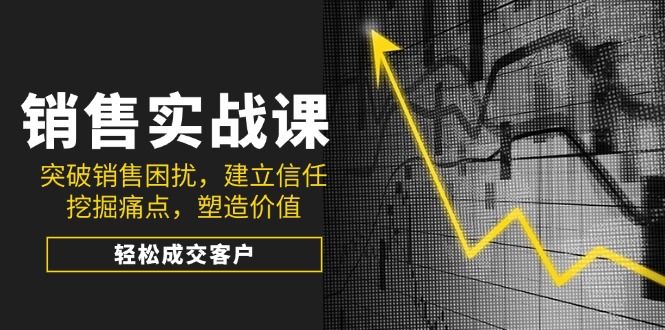 （14297期）销售实战课，突破销售困扰，建立信任，挖掘痛点，塑造价值，轻松成交客户_大叔资源库创业项目网-大叔资源库-资源-项目-副业-兼职-创业-大叔的库-大叔的库