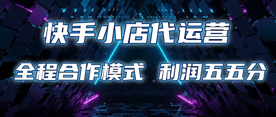 快手小店代运营 限时托管计划 合作模式 利润五五分成_大叔资源库-大叔资源库-资源-项目-副业-兼职-创业-大叔的库-大叔的库