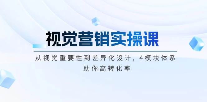 视觉营销实操课 , 从视觉重要性到差异化设计 , 4模块体系 , 助你高转化率_大叔资源库-大叔资源库-资源-项目-副业-兼职-创业-大叔的库-大叔的库