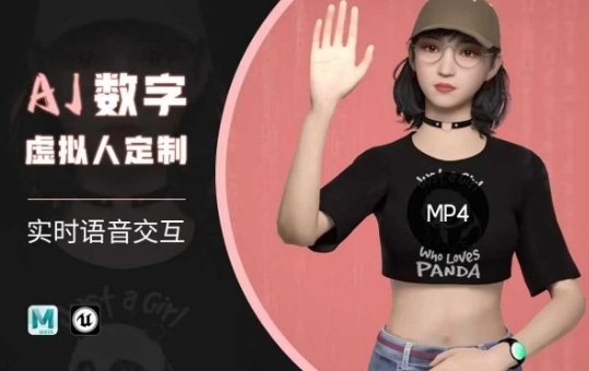 Ai数字人虚拟(智能体)实时语音交互特训营，​自行定制超写实角色AI数字人交互技术——大叔资源库创业项目网-大叔资源库-资源-项目-副业-兼职-创业-大叔的库-大叔的库