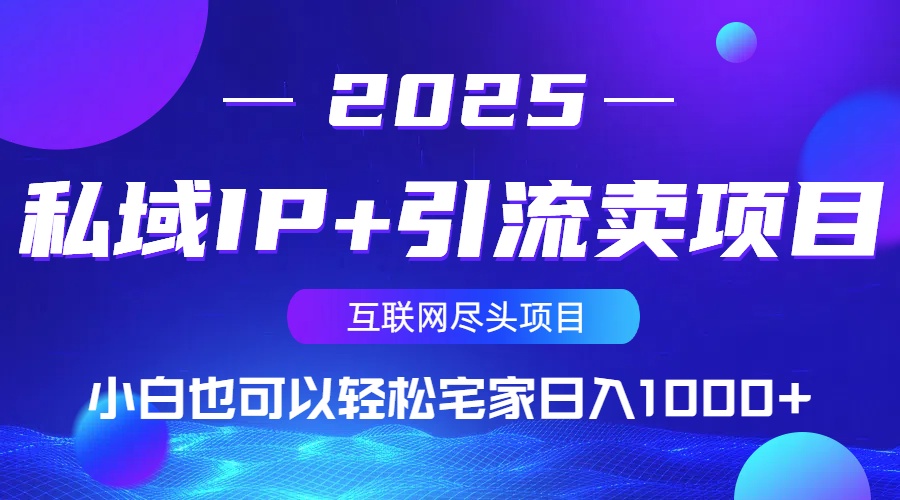 （14151期）私域IP+引流卖项目，小白也可以做到轻松宅家日入1000+_大叔资源库创业项目网-大叔资源库-资源-项目-副业-兼职-创业-大叔的库-大叔的库