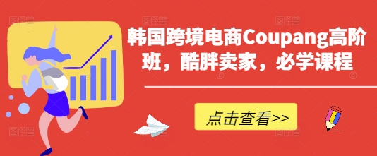 韩国跨境电商Coupang高阶班，酷胖卖家，必学课程——大叔资源库创业项目网-大叔资源库-资源-项目-副业-兼职-创业-大叔的库-大叔的库