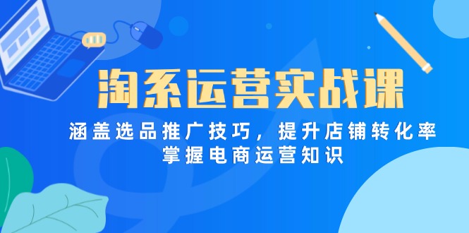 （14427期）淘系运营实战课，涵盖选品推广技巧，提升店铺转化率，掌握电商运营知识_大叔资源库创业项目网-大叔资源库-资源-项目-副业-兼职-创业-大叔的库-大叔的库