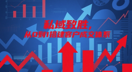 私域致胜，从0到1搭建客户成交体系——大叔资源库创业项目网-大叔资源库-资源-项目-副业-兼职-创业-大叔的库-大叔的库