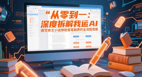 从零到一：深度拆解我运用AI撰写爽文小说挣取首笔稿费的全流程思路——大叔资源库创业项目网-大叔资源库-资源-项目-副业-兼职-创业-大叔的库-大叔的库