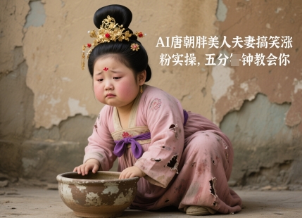 AI唐朝胖美人夫妻搞笑涨粉实操，五分钟教会你——大叔资源库创业项目网-大叔资源库-资源-项目-副业-兼职-创业-大叔的库-大叔的库