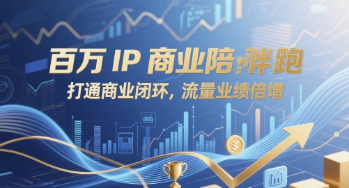 百万IP商业陪跑，打通商业闭环，流量业绩倍增——大叔资源库创业项目网-大叔资源库-资源-项目-副业-兼职-创业-大叔的库-大叔的库