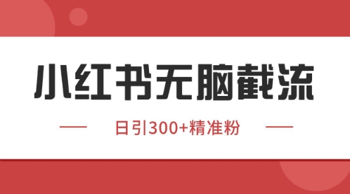 小红书只要你有同行就能获客，独家野路子获客玩法，暴力截流【揭秘】——大叔资源库创业项目网-大叔资源库-资源-项目-副业-兼职-创业-大叔的库-大叔的库