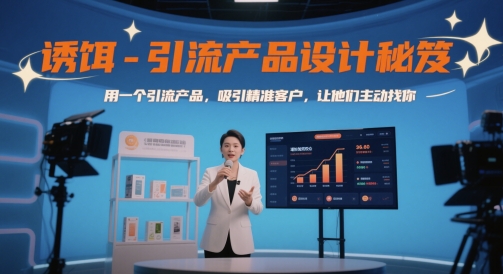 诱饵-引流产品设计秘笈，用一个引流产品，吸引精准客户，让他们主动找你——大叔资源库创业项目网-大叔资源库-资源-项目-副业-兼职-创业-大叔的库-大叔的库
