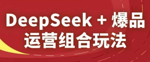 DeepSeek+爆品运营组合玩法，2025淘系精品课——大叔资源库创业项目网-大叔资源库-资源-项目-副业-兼职-创业-大叔的库-大叔的库