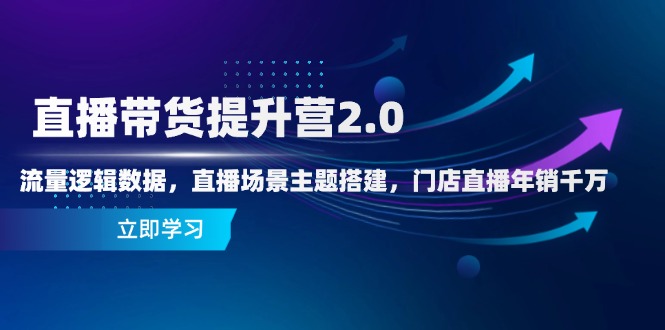 （14694期）直播带货提升营2.0：流量逻辑数据，直播场景主题搭建，门店直播年销千万_大叔资源库创业项目网-大叔资源库-资源-项目-副业-兼职-创业-大叔的库-大叔的库